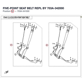 FIVE-POINT SEAT BELT REPL BY 703A-342000 product image