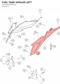 Diagram preview: FUEL TANK SPOILER LEFT (A62408050000CCA)