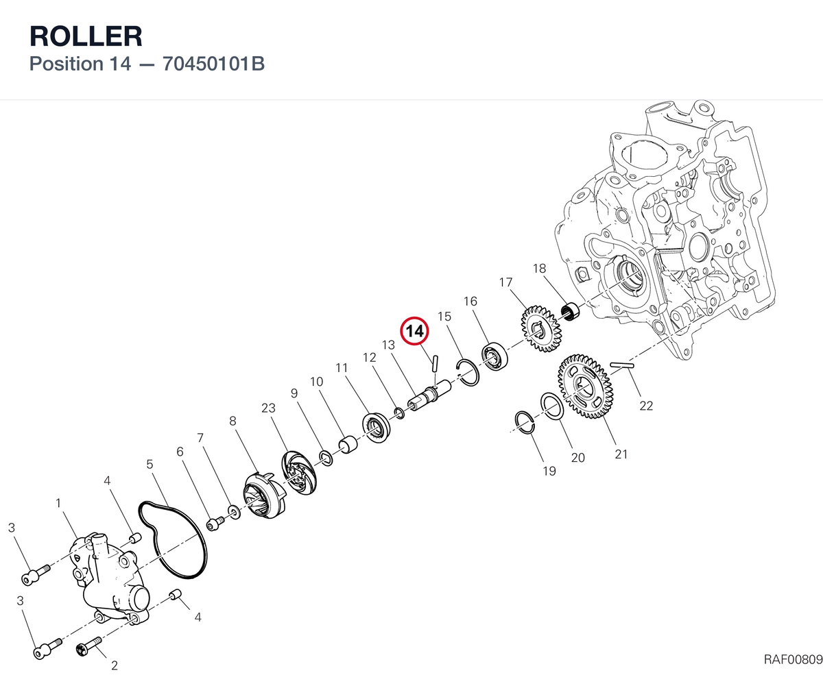 ROLLER 70450101B diagram position