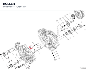 ROLLER 70450141A diagram position