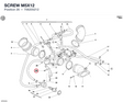 SCREW M5X12 706205212 diagram position