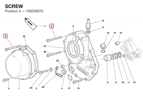 SCREW 706206070 diagram position