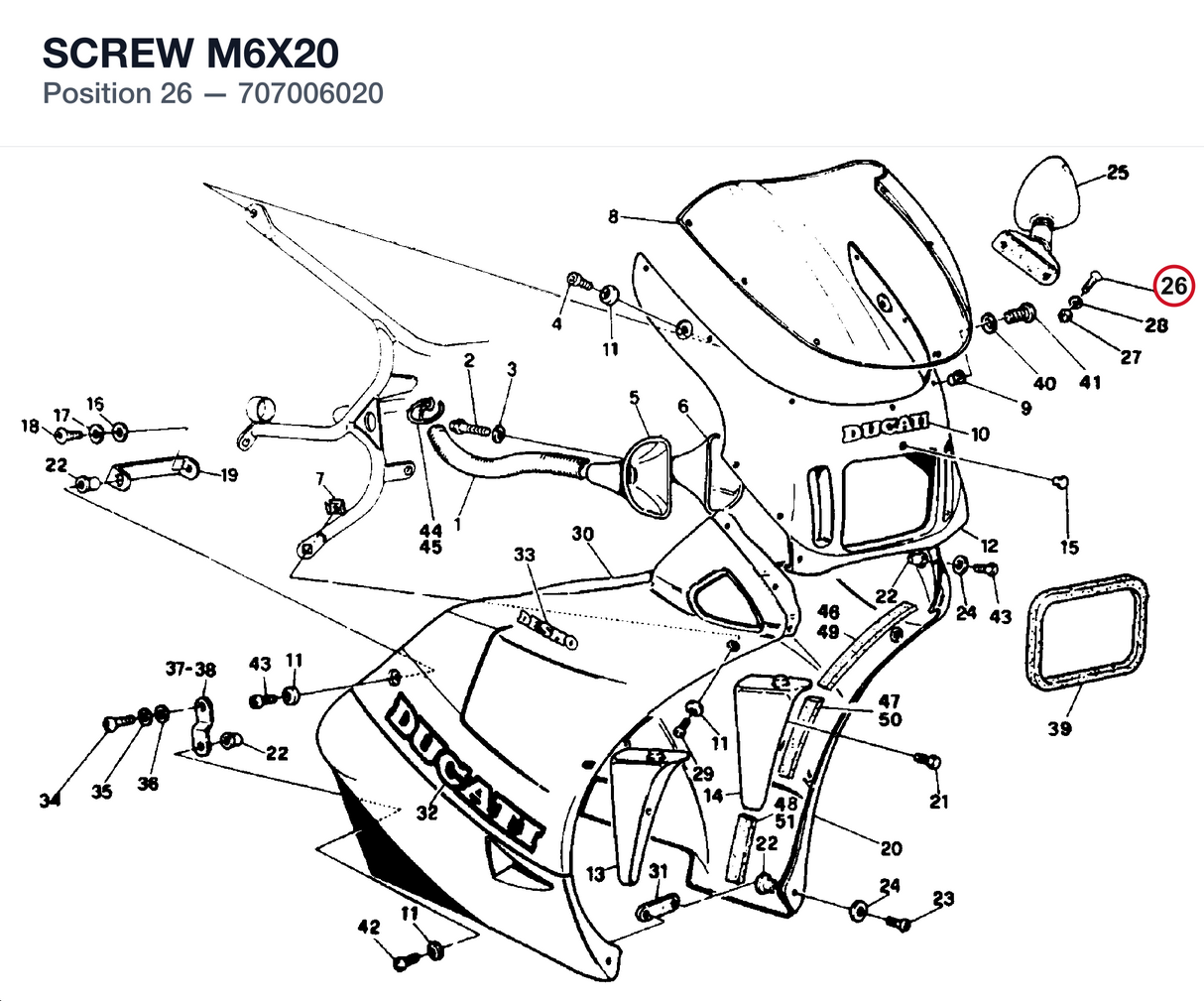 SCREW M6X20