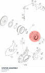 Diagram preview: STATOR ASSEMBLY (93139004000)