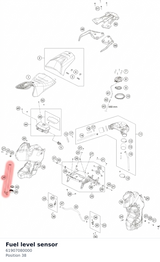 Diagram preview: Fuel level sensor (61907080000)