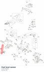 Diagram preview: Fuel level sensor (61907080000)