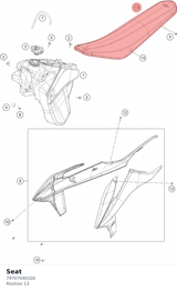 Diagram preview: Seat (79707040100)