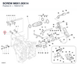 SCREW M8X1.00X14
