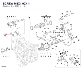 SCREW M8X1.00X14