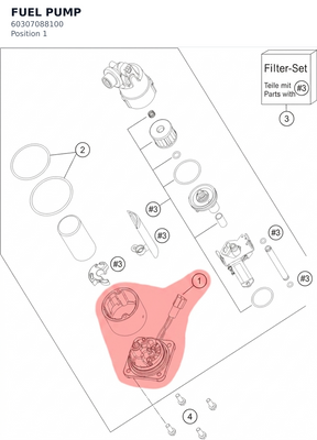 Diagram preview: FUEL PUMP (60307088100)