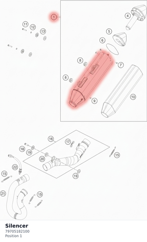 Diagram preview: Silencer (79705182100)