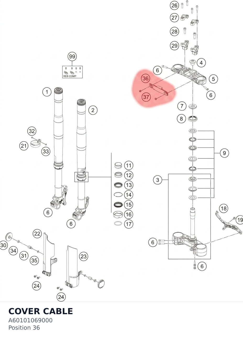Diagram preview: COVER CABLE (A60101069000)