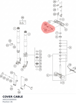 Diagram preview: COVER CABLE (A60101069000)
