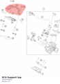 Diagram preview: ECU Support top (93041030010)