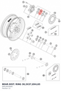 Diagram preview: BEAR.DIST. RING 30,3X37,8X4,65 (69010054000)