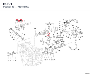 BUSH 71010071A diagram position
