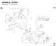 SPINDLE, TAPER 71010271A diagram position
