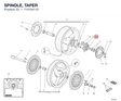 SPINDLE, TAPER 71010411D diagram position