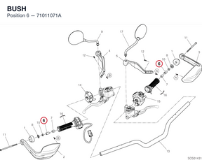 BUSH 71011071A diagram position
