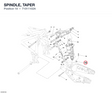 SPINDLE, TAPER 71011102A diagram position