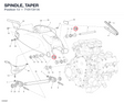 SPINDLE, TAPER 71011311A diagram position