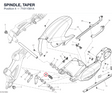 SPINDLE, TAPER 71011561A diagram position