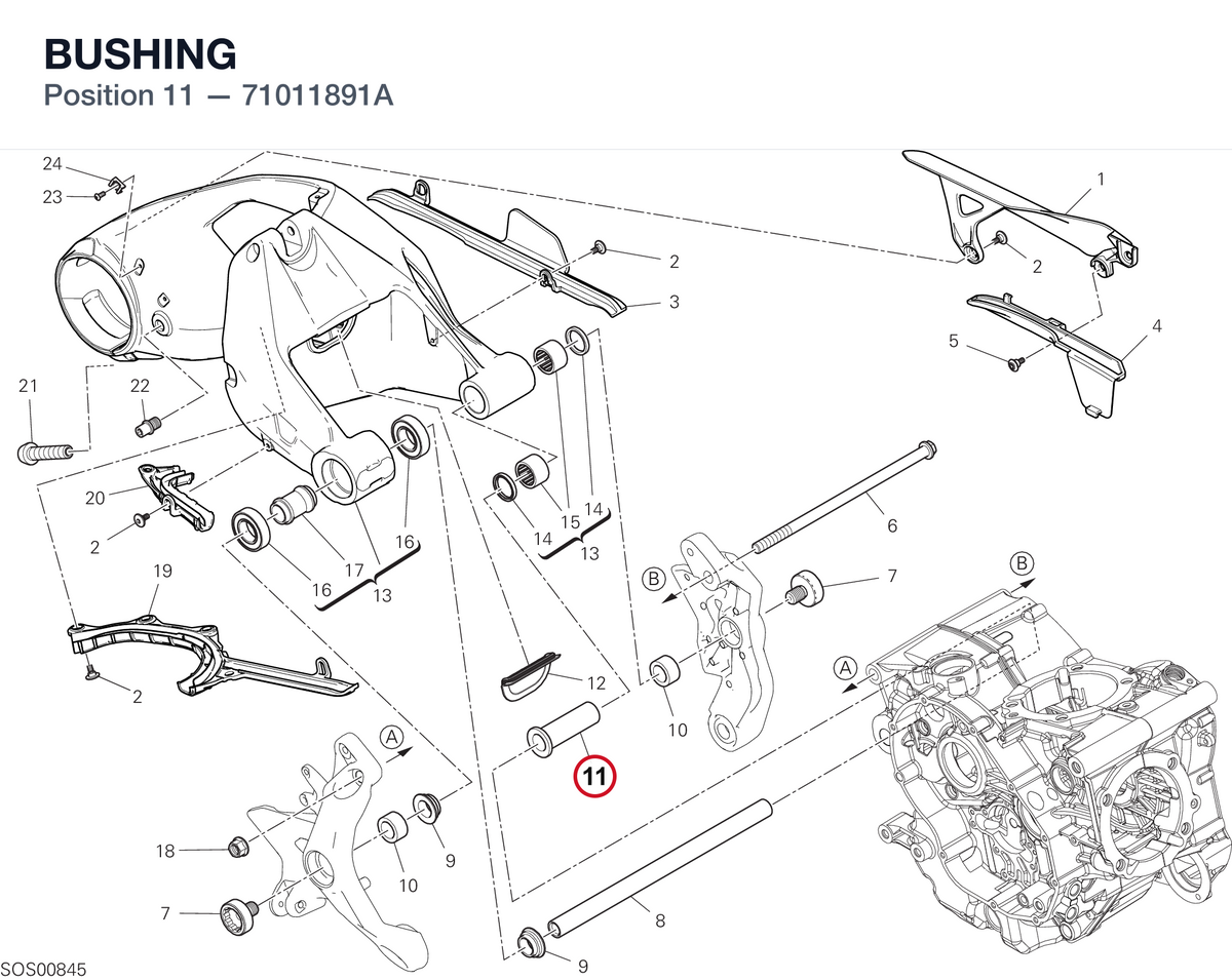 BUSHING 71011891A diagram position