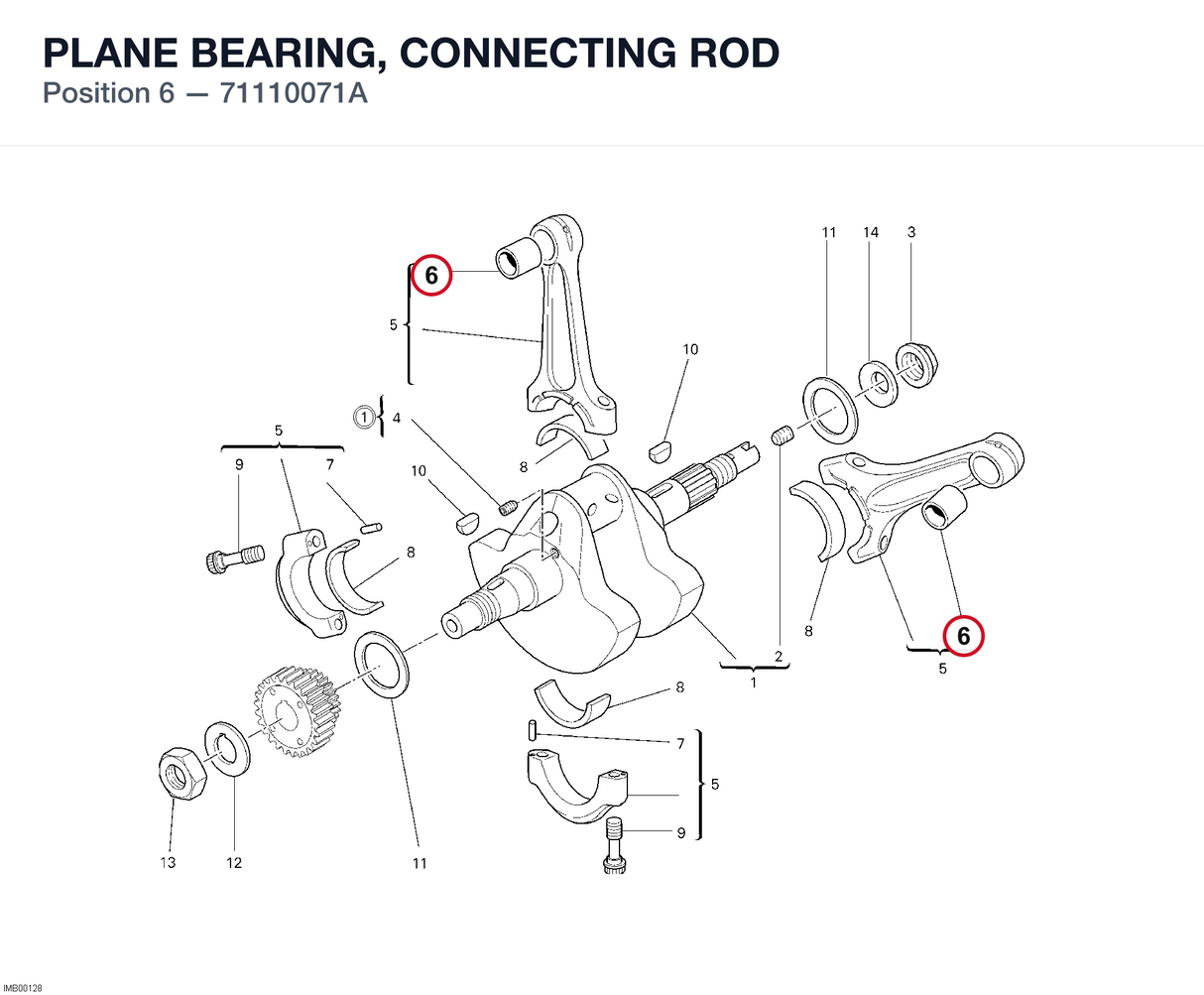 PLANE BEARING, CONNECTING ROD