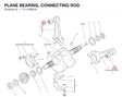 PLANE BEARING, CONNECTING ROD