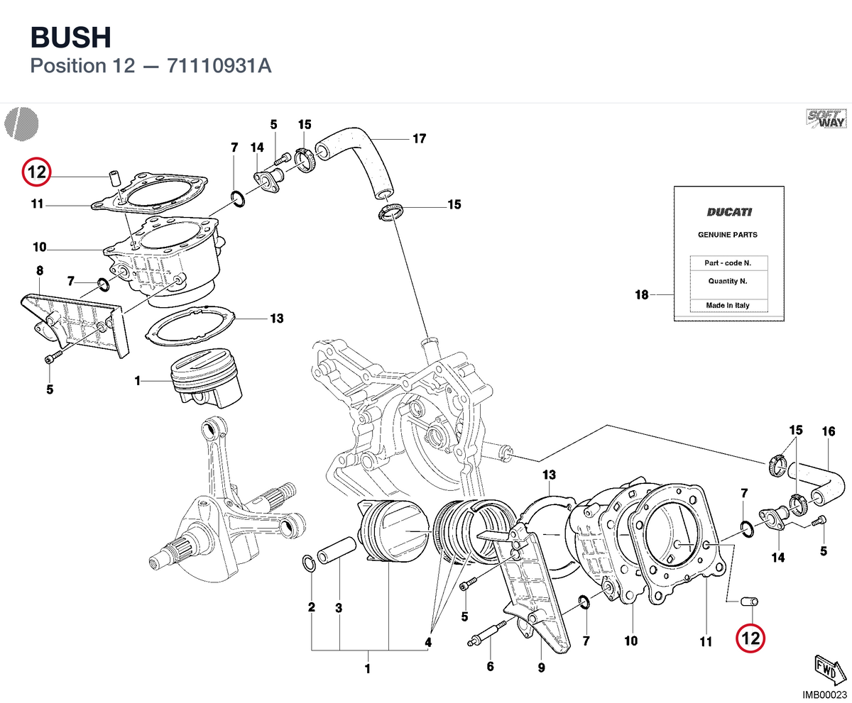 BUSH 71110931A diagram position