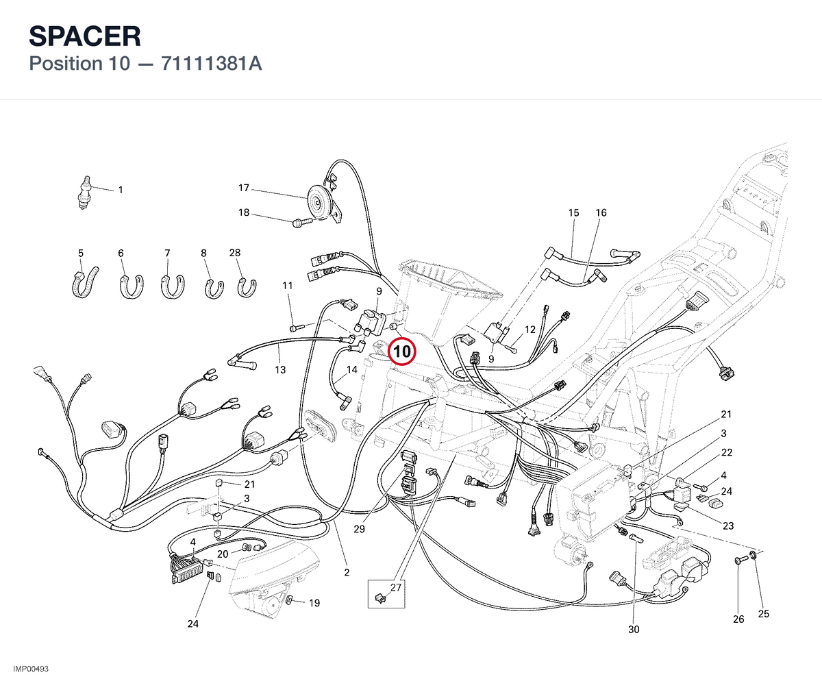 SPACER 71111381A diagram position