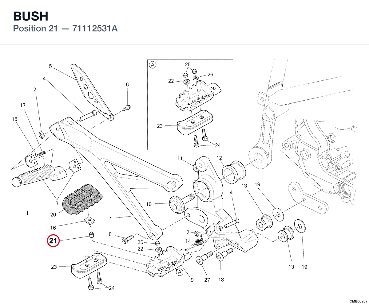 BUSH 71112531A diagram position