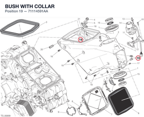 BUSH WITH COLLAR 71114591AA diagram position