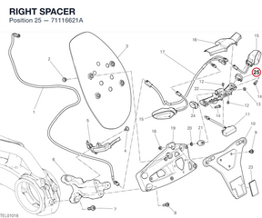 RIGHT SPACER 71116621A diagram position