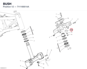 BUSH 71116661AA diagram position