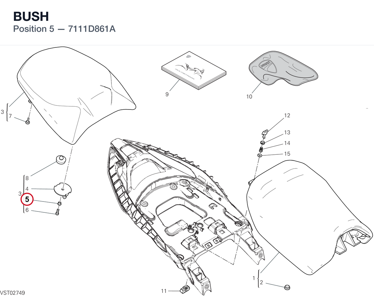 BUSH 7111D861A diagram position