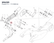 SPACER 7111D981AA diagram position