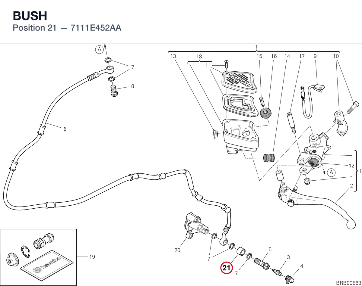 BUSH 7111E452AA diagram position