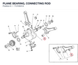 PLANE BEARING, CONNECTING ROD