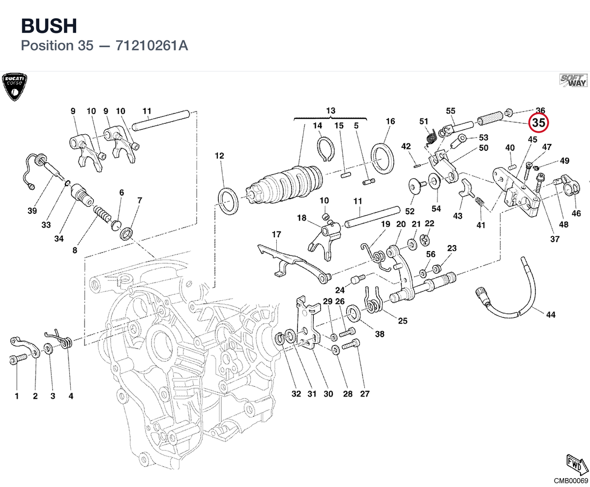 BUSH 71210261A diagram position