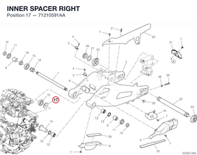 INNER SPACER RIGHT 71210591AA diagram position