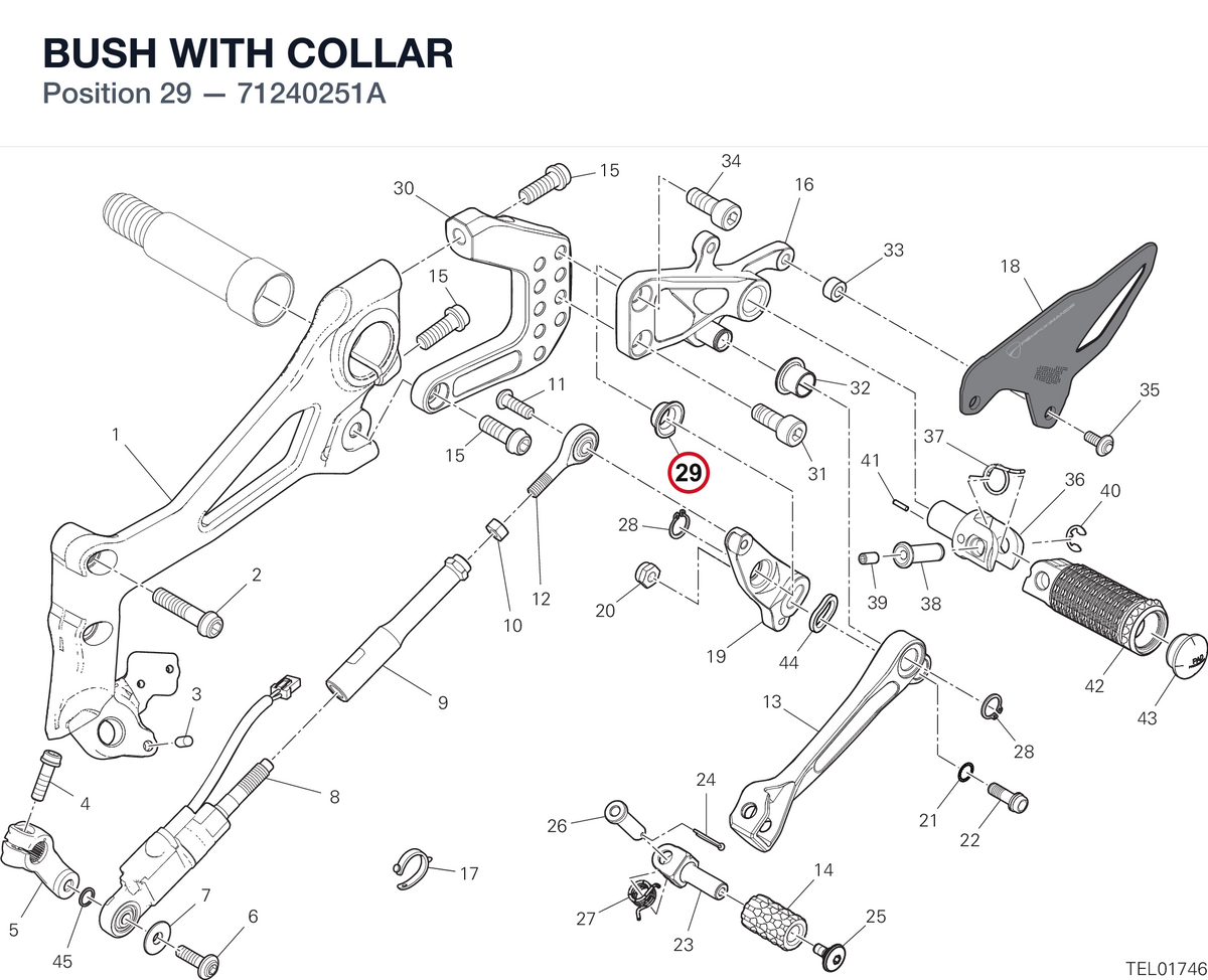 BUSH WITH COLLAR 71240251A diagram position