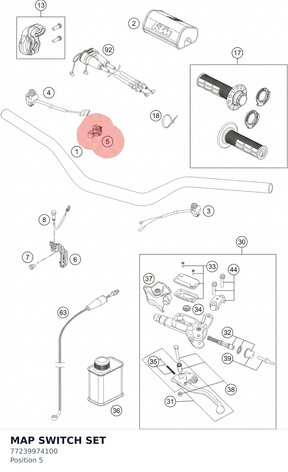Diagram preview: MAP SWITCH SET (77239974100)