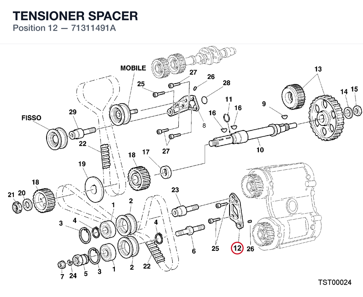 TENSIONER SPACER