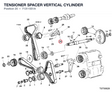 TENSIONER SPACER VERTICAL CYLINDER