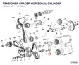 TENSIONER SPACER HORIZONAL CYLINDER