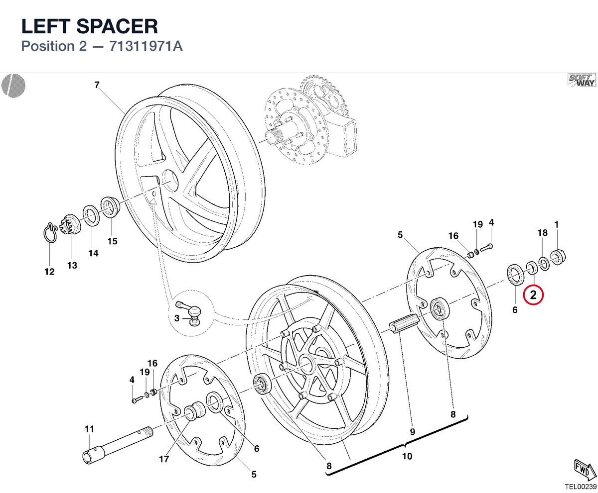 LEFT SPACER 71311971A diagram position