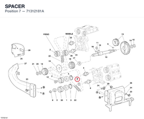 SPACER 71312181A diagram position