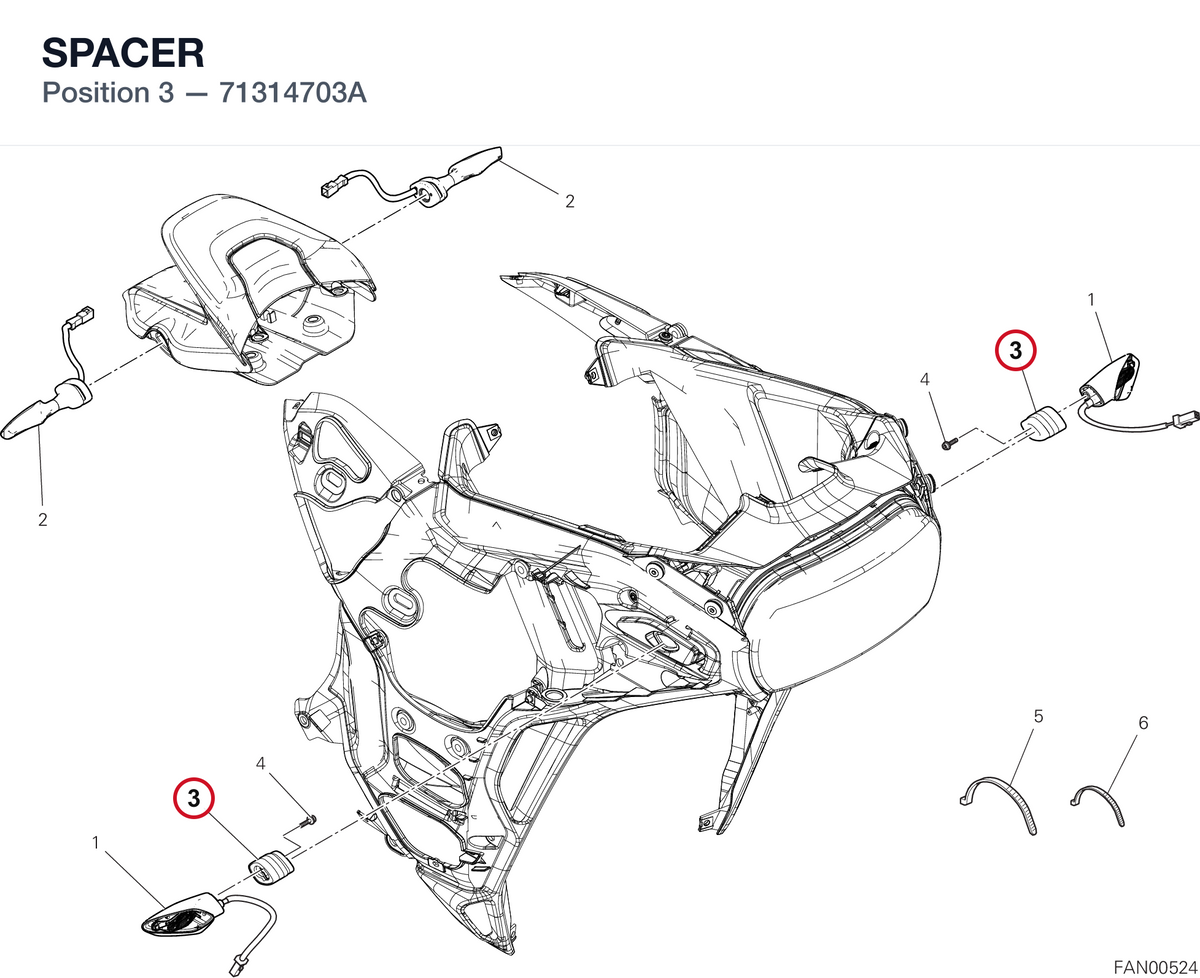 SPACER 71314703A diagram position