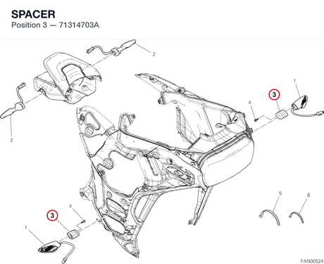 SPACER 71314703A diagram position
